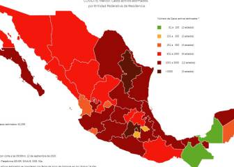 Chiapas y Campeche son los estados con menos casos activos
