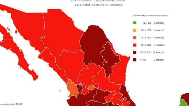 Mapa y casos de coronavirus en México por estados hoy 19 de septiembre
