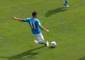 La participación del 'Chucky' Lozano en los goles del Nápoles: en el segundo es clave
