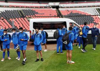 Selección de Guatemala reconoció cancha del Azteca