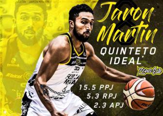 Jaron Martin, dentro del quinteto ideal de las J7 y 8 de la Zona Este