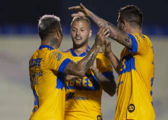 Liga Tigres su cuarto triunfo consecutivo goleando al San Luis