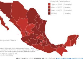 México registra un ligero descenso en el número de casos activos de Covid-19