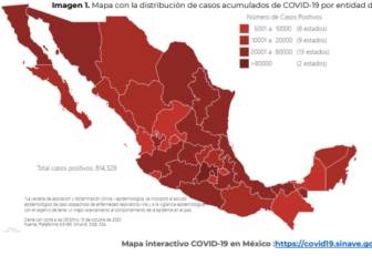 17 estados pasarán la semana en el color naranja del semáforo epidemiológico