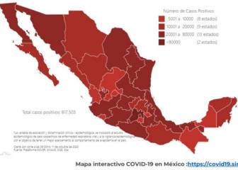 México superó los 821 mil casos confirmados de Coronavirus
