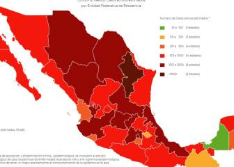 Nuevo León supera los 4 mil y CDMX regresa a los 8 mil contagios estimados