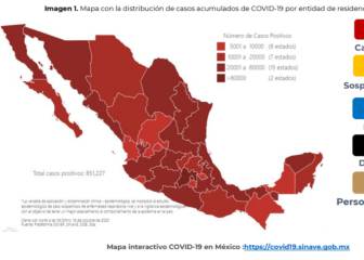 Campeche se mantiene como el único estado en color verde