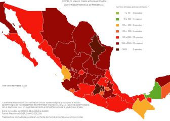 Cinco entidades superan los tres mil contagios activos estimados