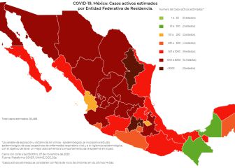 México se encuentra con más de 50 mil casos activos