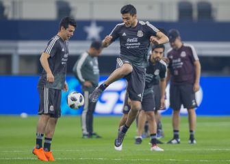 Gerardo Martino alaba al tridente Jiménez-Corona-Lozano