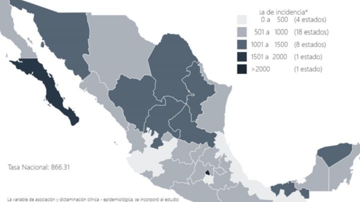 Mapa, muertes y casos de coronavirus en México por estados hoy 30 de noviembre