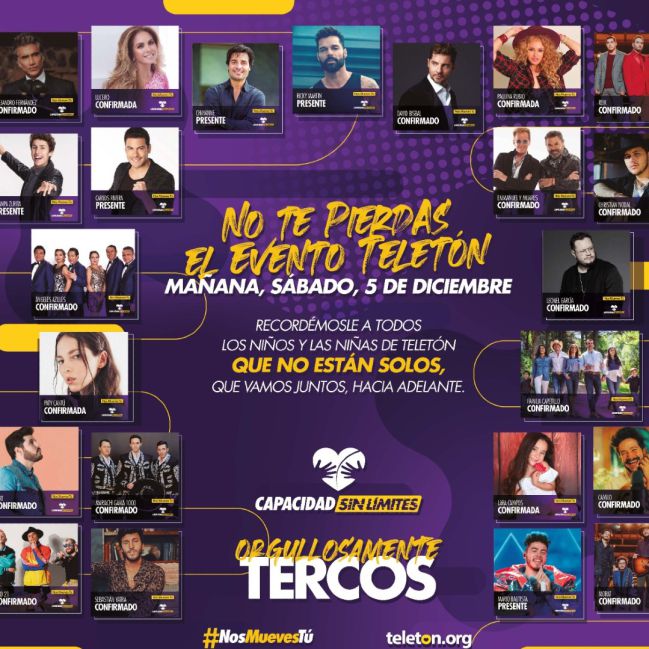 que artistas estaran en el teleton 2020 as mexico