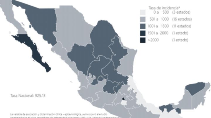 Mapa, muertes y casos de coronavirus en México por estados hoy 8 de diciembre
