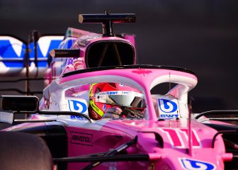 'Checo' recibió de regalo el volante con el que ganó en Sakhir