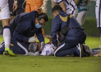 Johan queda noqueado tras choque de cabezas