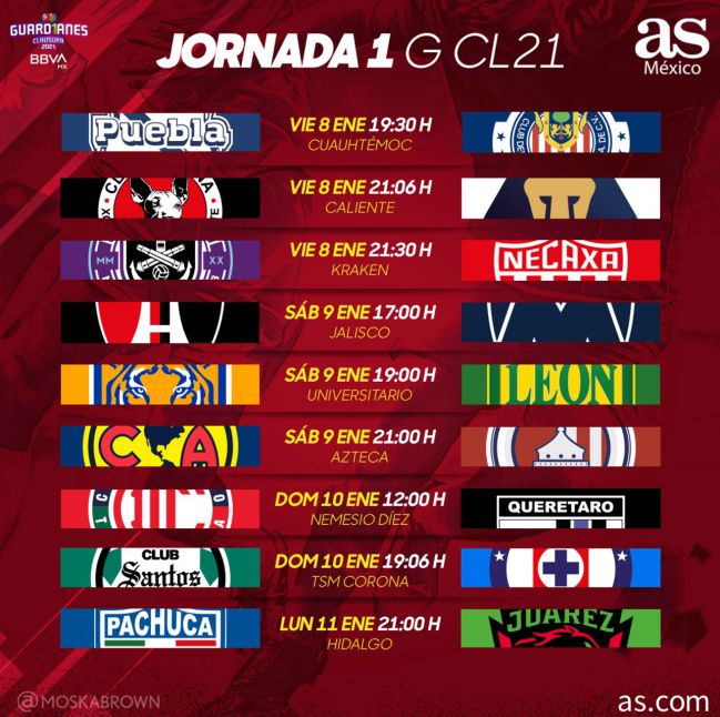 Juegos De Liga Mx Hoy - Fechas Y Horarios De La Jornada 5 Del Apertura ...