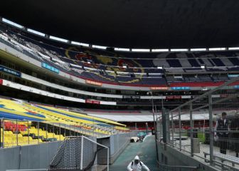 Desinfectan estadio Azteca para el América-San Luis