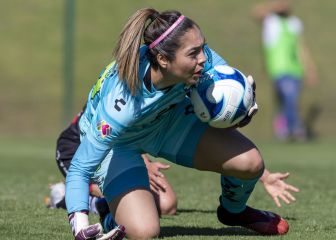 El aparatoso golpe de Wendy Toledo, portera de Santos