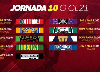 Liga MX: Fechas y horarios del Guardianes 2021, Jornada 10