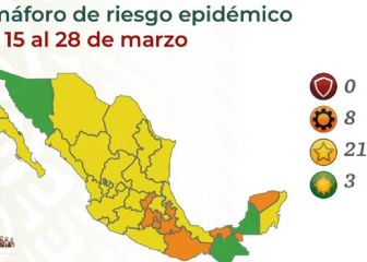 Sonora, Chiapas y Campeche estarán en color verde y ninguno estado en rojo del semáforo