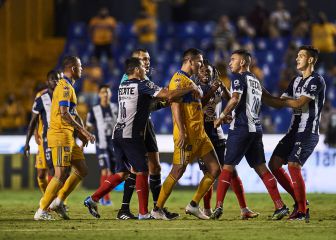 El Clásico Regio terminó con trifulca entre jugadores