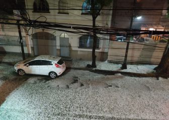 Se registran fuertes lluvias con granizo en Cdmx 