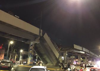 Se desploma vagón del Metro Olivos en Tláhuac