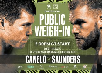 ¿Cuándo es el pesaje entre Canelo Álvarez y Saunders?