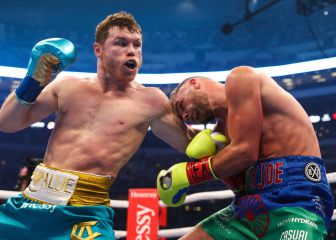 El combate de Canelo-Saunders en imágenes