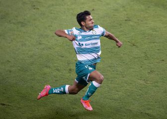 Santos Laguna vence a Rayados en la ida de los cuartos de final.