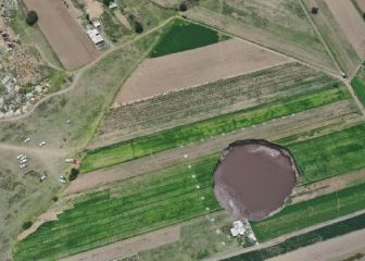 Socavón en Puebla medía 100 metros y sigue creciendo