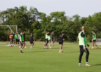¡Ya mojó! Florian Thauvin mete gol en entrenamiento de Tigres y lo festeja con baile