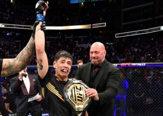 AMLO recibe en Palacio Nacional a Brandon Moreno