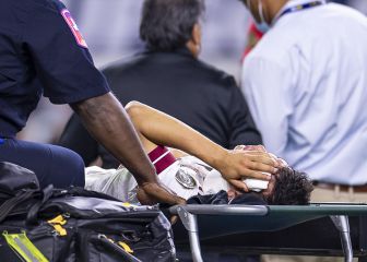 Lozano abandonó debut en Copa Oro tras dura entrada