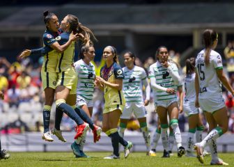 Con polémico penal, América femenil derrotó a Santos