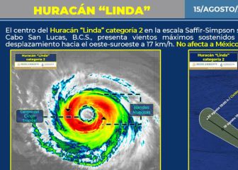 Huracán Linda en categoría 2: dónde está y a qué zonas de México afecta