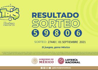 Resultados Lotería Tris Extra hoy: ganadores y números premiados | 1 de septiembre