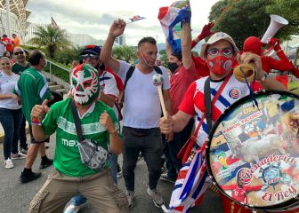 Las postales del Costa Rica vs México