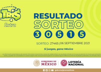 Resultados y números ganadores de hoy de la Lotería Tris Extra | 6 de septiembre