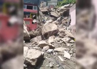Se desgaja el cerro del Chiquihuite en el Estado de México