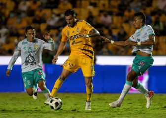 Tigres rescató el empate ante León sobre la hora