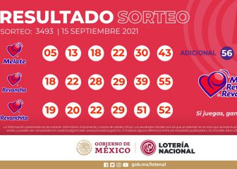 Resultados Melate: números que cayeron hoy y premios del sorteo 3493 | 15 de septiembre