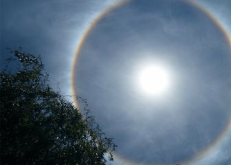 Así se vio el halo solar en la capital de Querétaro