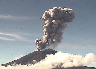 Volcán Popocatépetl registra intensa actividad este jueves