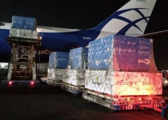 Llegan a México más de 6 millones de vacunas Sputnik V