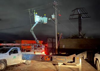 CFE: tras paso del huracán “Rick” se restableció el suministro eléctrico al 98% de los usuarios afectados
