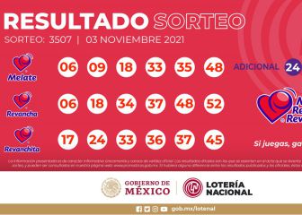 Resultados Melate: números que cayeron hoy y premios del sorteo 3507 | 3 de noviembre