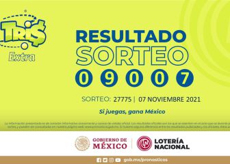 Resultados Lotería Tris Extra hoy: ganadores y números premiados | 7 de noviembre