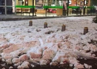 Puebla se tiñe de blanco por granizo y bajas temperaturas
