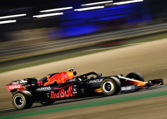 Checo Pérez terminó en cuarto en el GP de Qatar